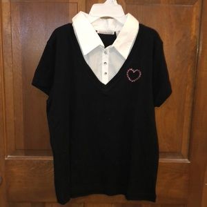 Black and white shirt